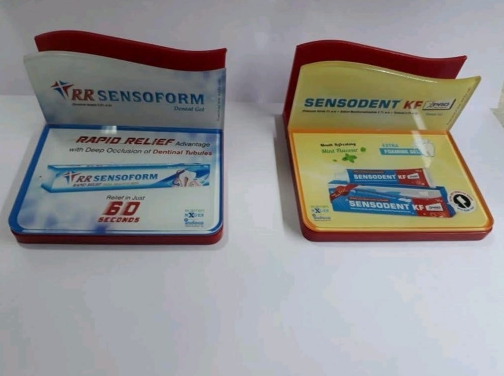 Acryloic table top toothpaste